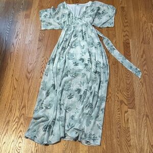 Baltic Born Sage Floral Maxi Dress